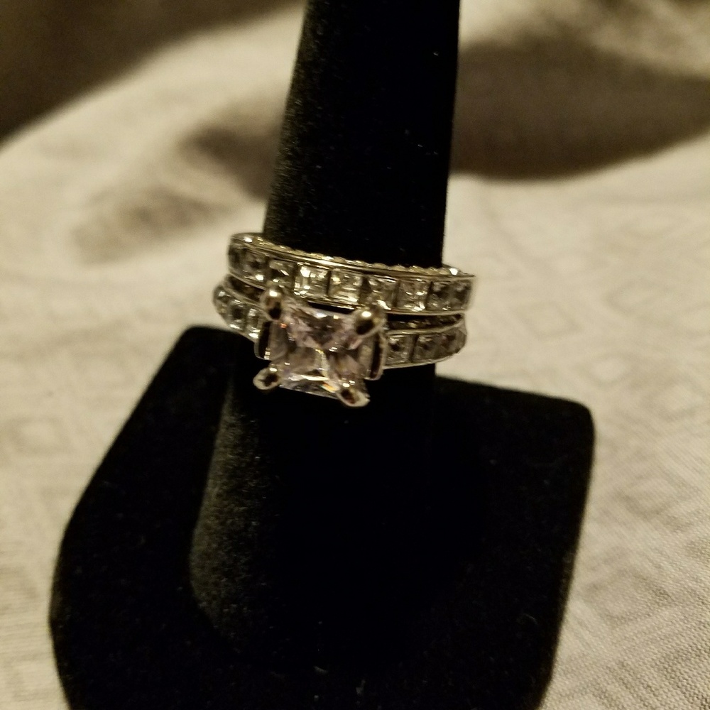 Vintage white sapphire set